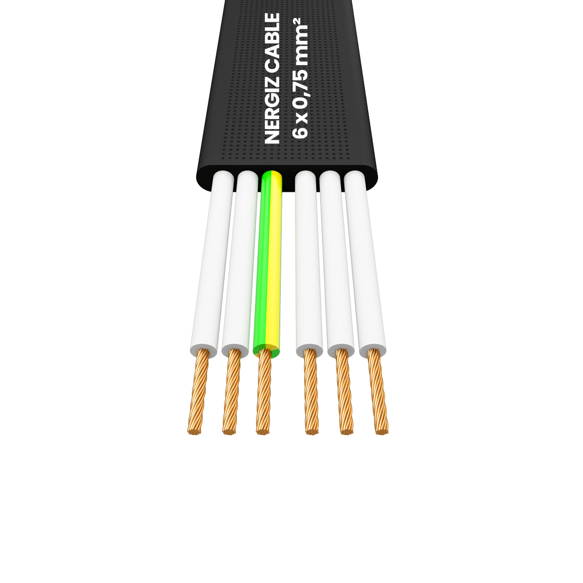 H05VVH6-F 6x0.75 mm² Flat Flexible Cable
