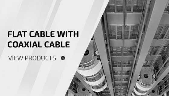 Flat Cable With Coaxial Cables