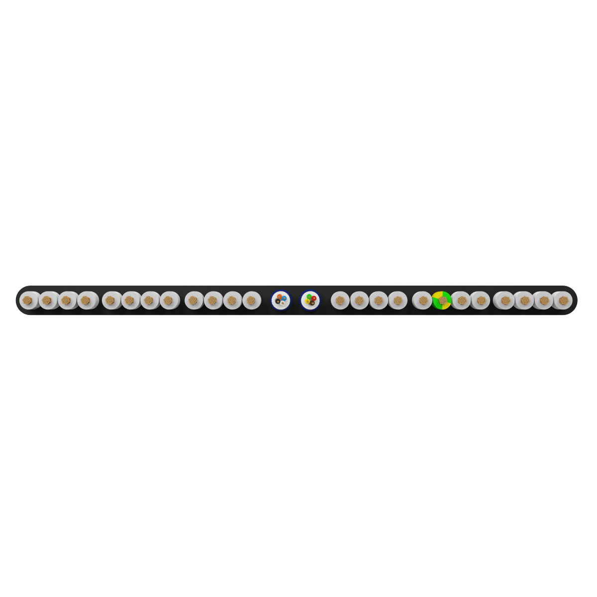 24x0.75 +2Px(4x0.22) mm² H05VVH6-F Foiled Elevator Cable