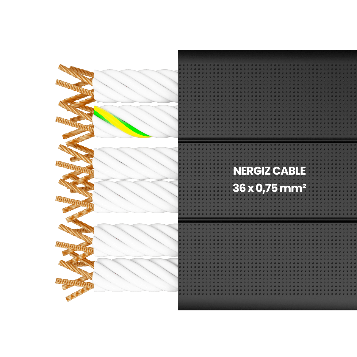 H05VVH6-F 36x0.75 mm² Flat Flexible Cable